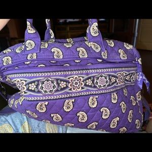 Vera Bradley Large Weekender Bag in Purple Paisley